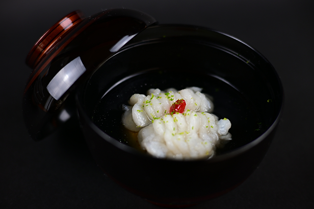 ふぐ懐石おくむら　季節限定メニュー　鱧懐石コース（夏～秋季限定）