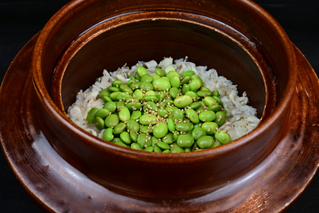 とらふぐ枝豆ご飯