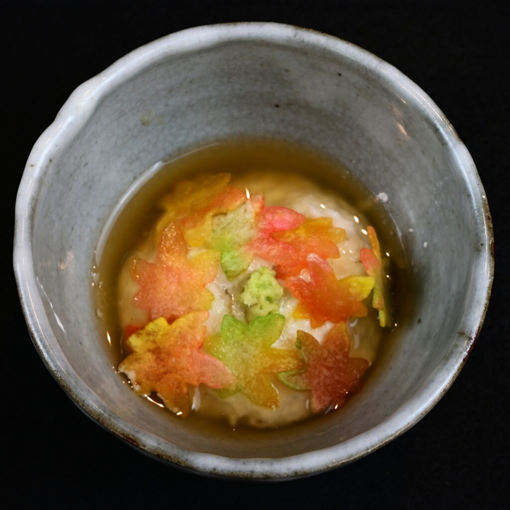 とらふぐ薯蕷蒸し